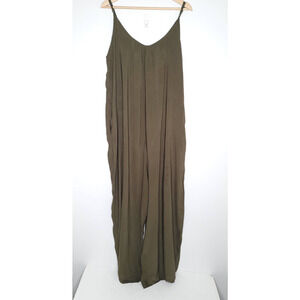 Buenos Ninos Wide Leg Cropped Romper One Piece and Pockets